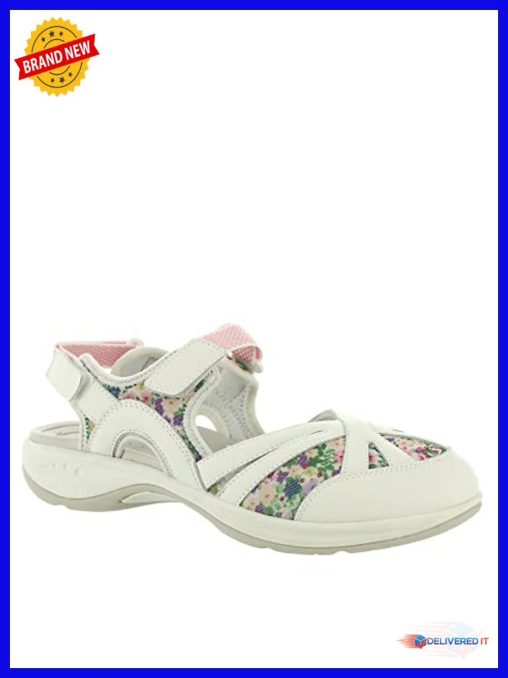 Closed Toe Athletic Sandal with Ankle Strap & Hook-and-Loop Fasteners